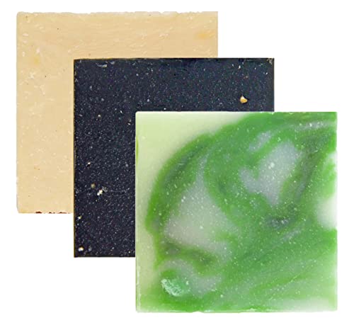 Естествен сапун EarthWise Aromatics - 6 опаковки - Свежо Алое, Борова смола, Дафинов лист - 4,5 грама / Шоколад - Произведено