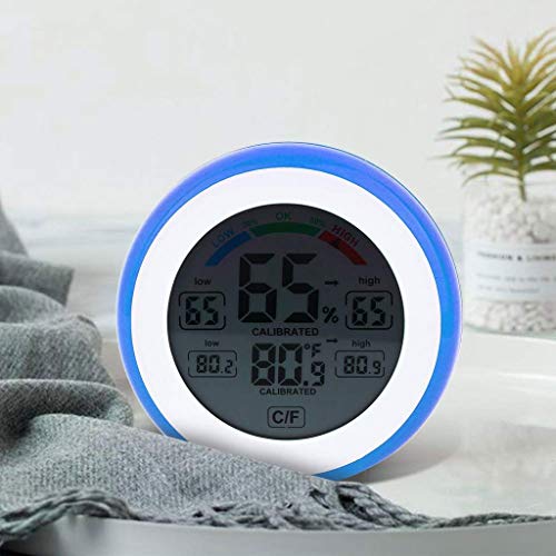 Стаен термометър SXNBH - Домакински Електронен Влагомер-Термометър за стая с едно докосване на телевизор (Цвят: D)