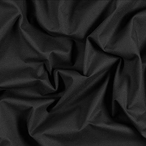 AK TRADING CO. Муслиновая плат /Текстил за завеси - Черен 10 ярда Средна плътност - памук (60 инча Широк)