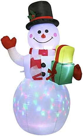 1,5 м, Надуваем Снежен човек за Коледа Градината, на Двора, на Тревата, Коледно Парти, Декорация, Подарък Надуваем Снежен човек