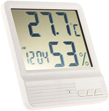 Термометър точност ръководят LCD Дигитален Термометър, Влагомер Електронен Измерител на Температура и Влажност на въздуха Часове