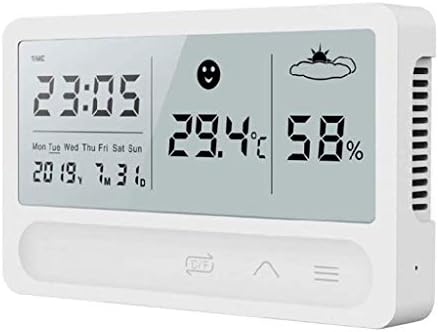 WDBBY Стаен Термометър - Измерване на температура и влажност на въздуха, Аларма, Тъпо Стаен Термометър