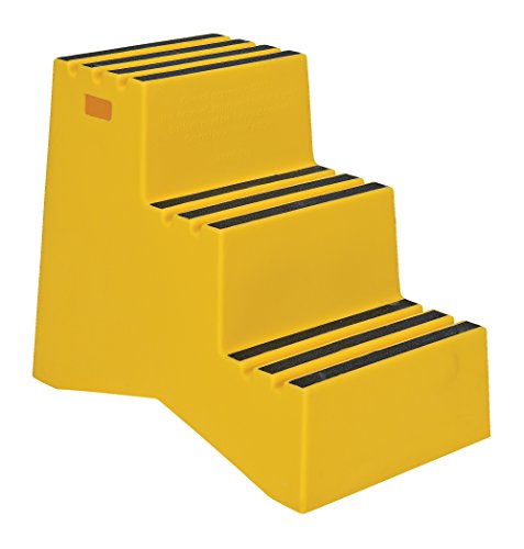 Vestil VST-3-Y Пластмасова Табуретка-стълбище, 3 степени, Жълт