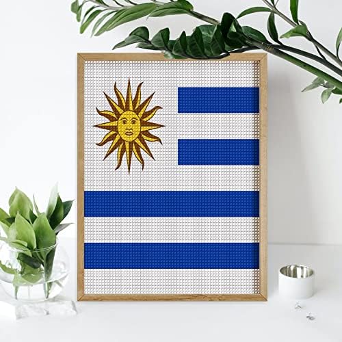Знаме на Уругвай Диамантена Живопис Комплект Художествени Картини САМ Пълна Тренировка Аксесоари За Дома, Подарък за Възрастни,