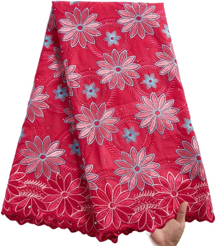 КАДЖУРУИ, швейцарско вуалевое дантела с камъни, нигерийская африканска лейси плат, 5 ярда от памучен плат за шивашки ежедневни рокли