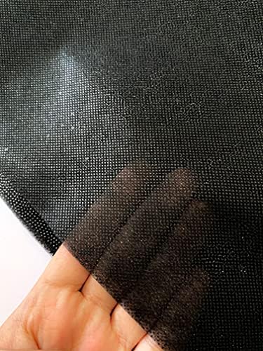 MAROBEE Черно Лесен Легкоплавкий Свързване на желязо за шиене работа, (40 инча х 3 ярд), от нетъкан текстил