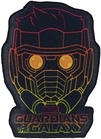 Лесна Апликация на Marvel Guardians of The Galaxy Starlord, Прикрепляемая гладене на дрехи, курткам и рюкзакам, 2,5 W x 3.5с
