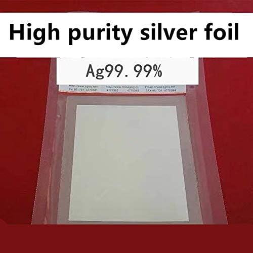 Сребърна плоча от сребърно фолио особена чистота Ag≥99,99%, с Дебелина от 0,1 мм-10 мм и със Специално предназначение за научни