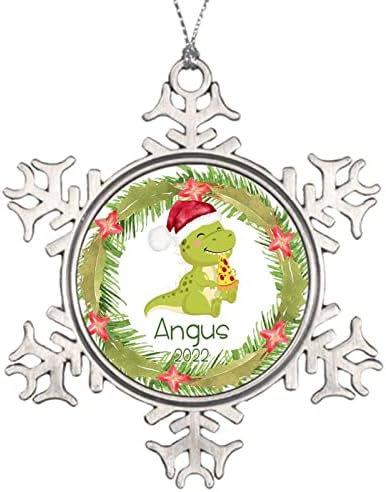 Весела Коледна Украса с Името на Детето на Поръчка, Детско Първото Коледно Метална Украса на Коледна Елха 3 Инча, Украса за Новородено