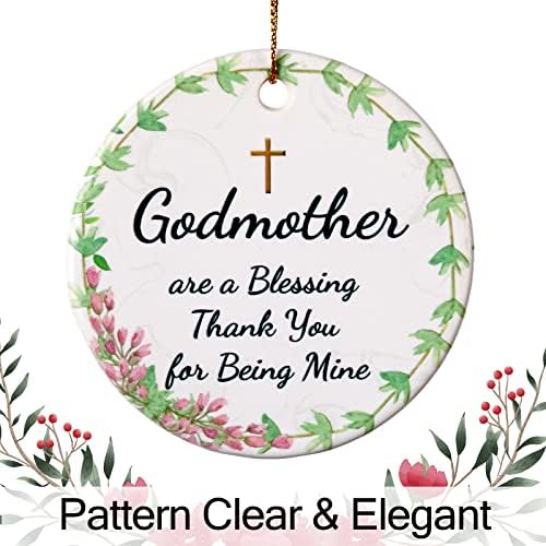 Коледна украса за крестной майката 2023: Благодаря, че Си Ми, Подаръци за крестной майка си, от Кръщелница, Подарък за крестной