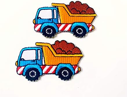 Комплект от 2 бр. Мини-Камион с Хубав Анимационни Модел, Пришитый Ютия с Бродирани Апликации, Магазин Петна