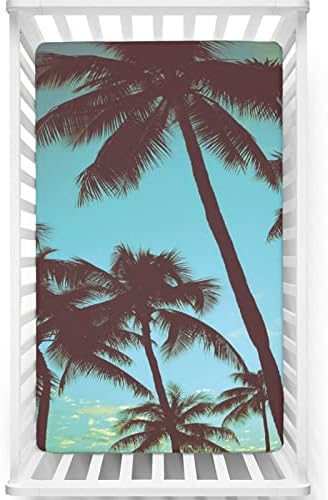 Кухненски Кърпи за яслите в винтажной Хавайска тематика, Портативни мини-Чаршафи за легла от Ултра Мек материал - Отлични за стая на момче или момиче, или на детето,