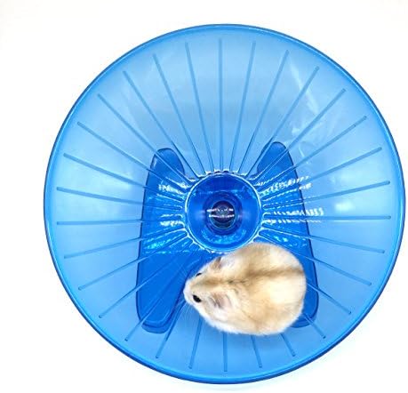 Колело за упражнения SatisPet Ultimate Hamster Flying Saucer, Blue - Колело за бягане и завъртане от здрава ABS пластмаса за чинчили,