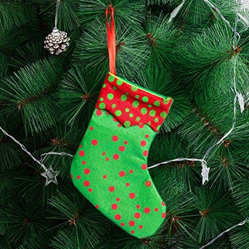 Abaodam 2 Двойки от Коледни Чорапи за Подаръци Чорапи, Чорапи на точки Титуляр за Бонбони Декор се Използва за Празнуване на Коледа