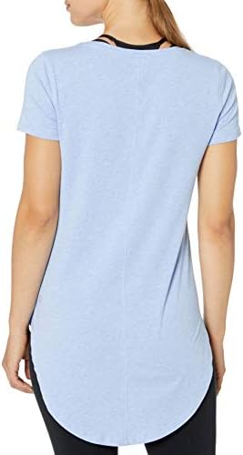 Дамска риза-туника за йога от мек памук стандартна засаждане на Essentials продълговата форма (на разположение в големи размери)