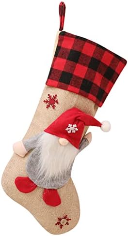 Леки Коледни Топки, Коледни Чорапи Големи Коледни Чорапи Украшение на Дядо коледа, Снежен човек Отглеждане с Елени Коледни Украси