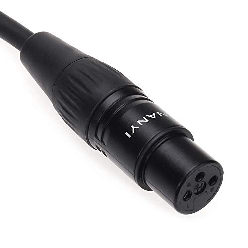 NANYI 2 елемента XLR Конектор за свързване на микрофонного кабел XLR към свързващ кабелям XLR, 3-Пинов XLR конектор за свързване