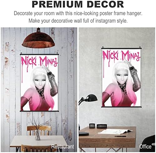 Розово, с монтиран на стената Художествен Окачен Плакат Nicki Декоративен Окачен Плакат за Хола Спални 16x24 ИНЧА