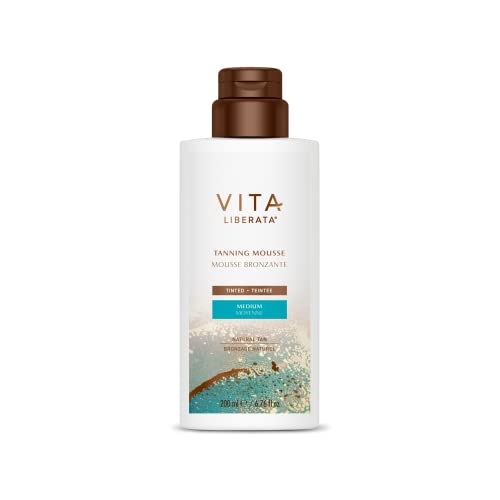 Тонирующий мус Vita Liberata за естествен тен, С органични растителни съставки, Бързо сохнущая Хидратиращ формула за придаване на