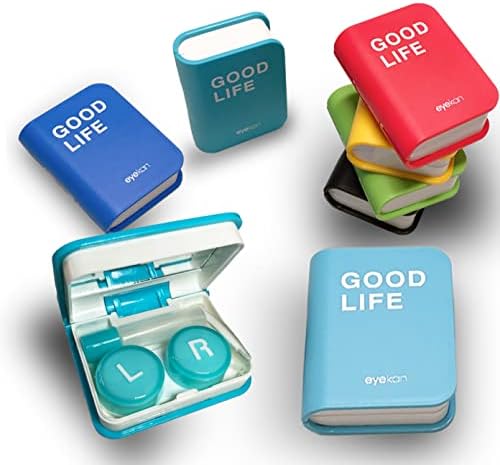 Набор от чанти за контактни лещи, Цветни благо, Сладко калъф за контактни лещи с инструмент за премахване, Преносим пътен комплект