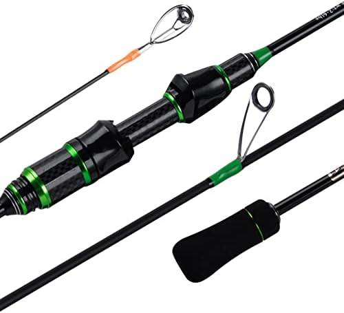 Goture Ultralight Fishing Rod 2pc - Сверхлегкое Спиннинговое Удилище с дръжка EVA Grip, Лека Чувствителна Прът за Риболов на Crappie