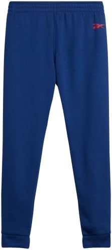 Комплект за активно бягане за момчета Reebok - Риза с дълги ръкави и Панталони от 3 теми - Спортен мек вълнен плат за костюм за