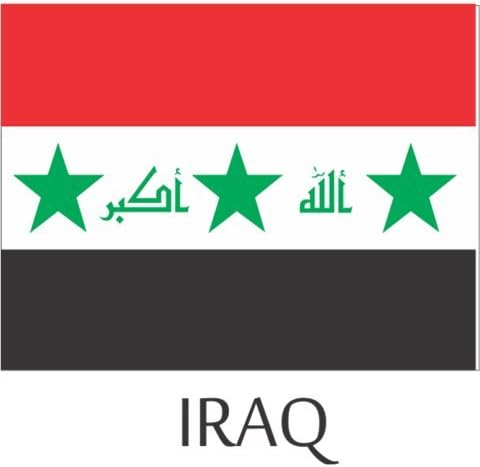 Вафен с Флага на Ирак, Етикети На каска, Етикети - 1 бр.