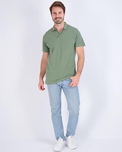 3 Опаковка: Мъжки Памучен Поло риза с къс ръкав Pique - Дышащее Поло Performance Regular & Big-Tall (S-5X)