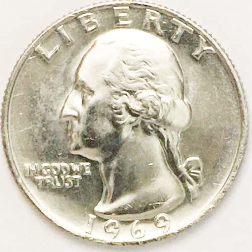 1969 P,D BU Washington Quarters Choice Комплект от 2 монети, Монетен двор на САЩ, без да се прибягва