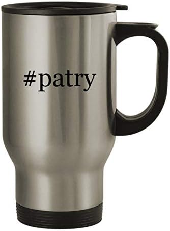 Подарък дрънкулки #patry - Пътна Чаша от Неръждаема Стомана с тегло 14 грама, сребрист