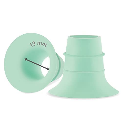 Фланцевая поставяне Maymom 19 мм (зелена), която е съвместима с Elvie Single / Double Electric, носен чаша Elvie Stride 24 mm, която