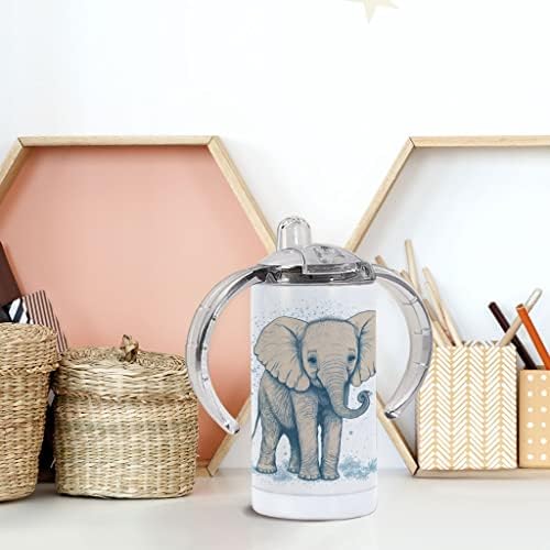 Чаша за Пиене Слон - Уникална Детска чаша За Пиене - Art Sippy Cup