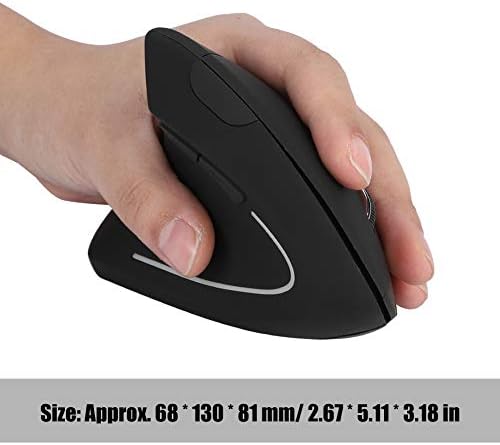 Безжична Мишка FOSA за Лявата Ръка 2,4 Ghz Ергономична Вертикална Оптична Мишка с Безжична Връзка USB-Приемник DPI Регулируема по-Малко