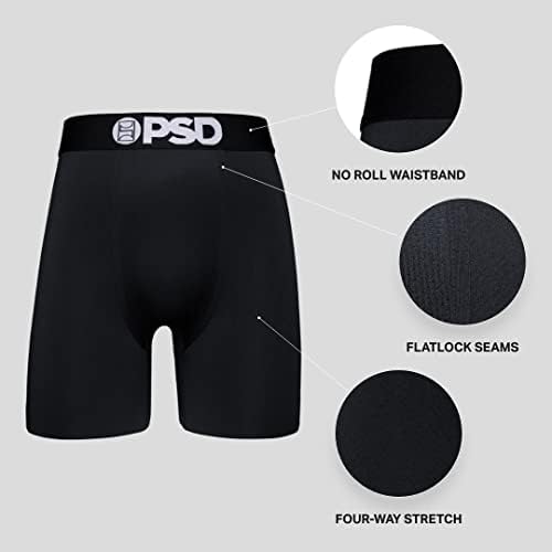 Мъжки слипове-боксерки с флорални принтом PSD - Дышащее и поддържащо мъжко бельо от влагоотводящей тъкан
