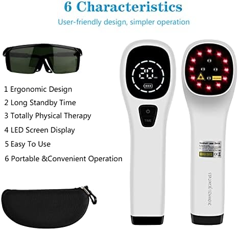Портативен уред за SUNJIKA със студена Червена светлина за облекчаване на болки в ставите и мускулите на тялото, Инфрачервена Светлинна апарат, за хора / домашни любим?