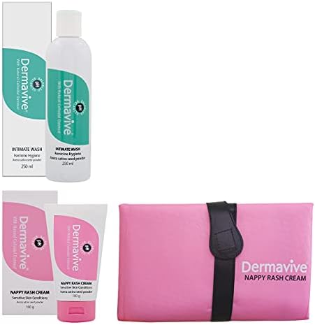Dermavive Intimate Wash - Ежедневно свежо женско средство за измиване на лицето за жени | Без сапун, с балансирано за рН и доказано