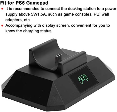 Поставка за зареждане на контролера за геймпада Ps5, Преносима Стойка за зареждане с екран на дисплея, Зарядно устройство За зареждане,