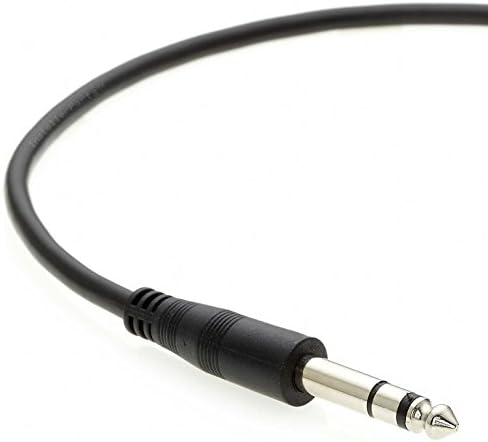 Инсталационните части стереокабель 6 фута 1/4 мъж към мъж (TRS кабел) - Инструментален кабел, съвместим с усилватели, микрофони