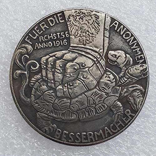 Немски Рейнджърс 1916 г сребърно покритие Айде Подарък Монета на Повикване