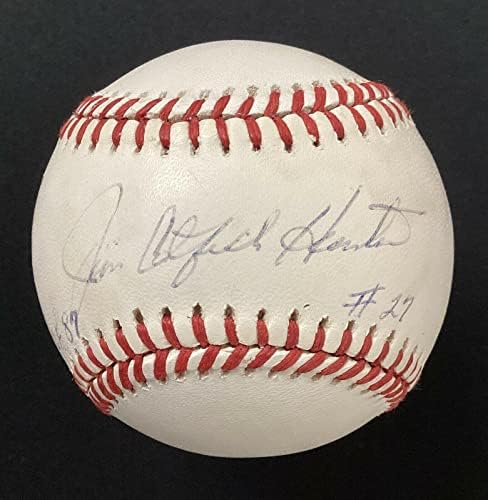 Джим Сом Хънтър подписа бейзболен топката Боб Браун като Автографа йорк Янкис Auto HOF Надпис JSA - Бейзболни топки с автографи