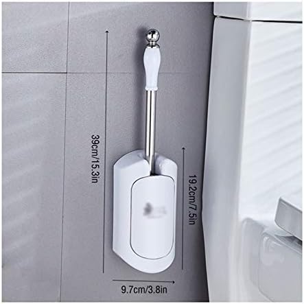 zxb-shop-Чисти, Четка за тоалетна, монтиран на стената Набор от четки за тоалетна, Четка за почистване на тоалетната чиния, на 360