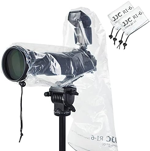2 Опаковки 18 Дълъг Дъждобран за Обектива на Камерата, Дъждобран със светкавица, Прахоустойчив калъф за Canon EOS R5 R6 Rp 5D 6D