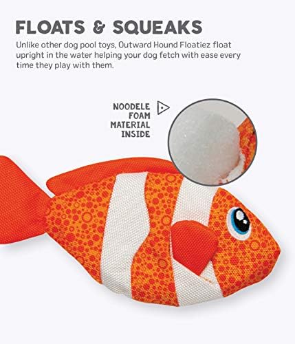 Външна Гонче Floatiez Риба-Клоун, Плаващ Лихвен Интерактивни Играчки За Кучета, Малка