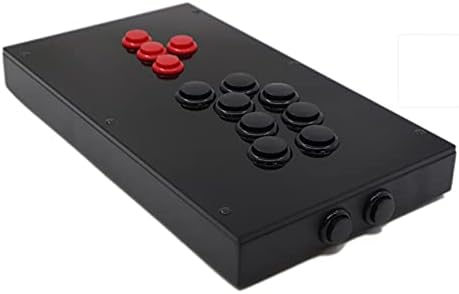 SYKJWH RAC-J800BB Всички бутони Аркаден Джойстик Fight Стик е Подходящ за PS4/PS3/PC Sanwa OBSF-24 30 (Цвят: версия за PC)