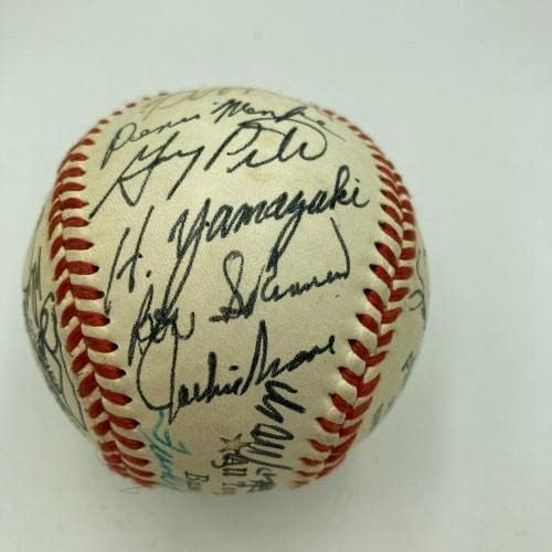 Willey Мейс, Ханк Арън, бейзбол Зала на славата 1970 година с множество автографи на 31 Sigs JSA COA - Бейзболни топки с автографи