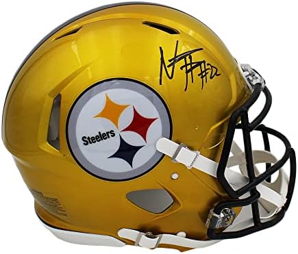 Истински Шлем-светкавица Najee Harris С Автограф /Подпис Pittsburgh Speed Authentic