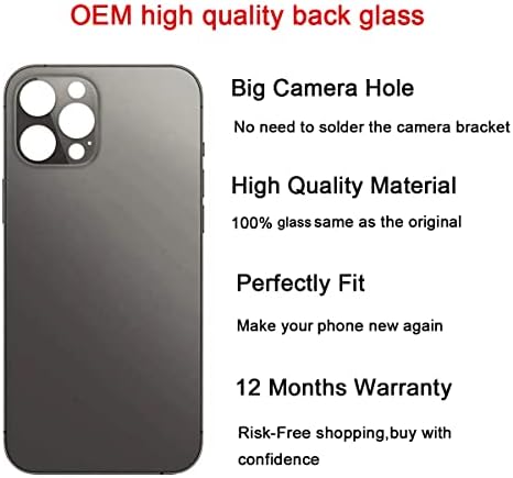 Подмяна на задното стъкло Perzework за iPhone 13 pro 6,1 инча на всички носители с професионални комплекти с инструменти за ремонт