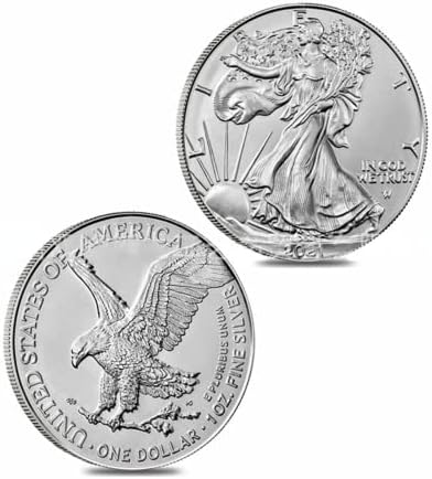 Монети на САЩ от 2021 Статуя на Американския орел в Океана Сребърни монети Възпоменателна монета Статуята на Свободата Монети Възпоменателни