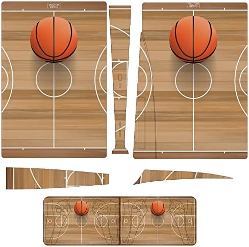 Баскетболно игрище с топката, пълно защитно покритие от кожа, дизайн на опаковки, стикер-стикер, съвместима с конзолата и контролера