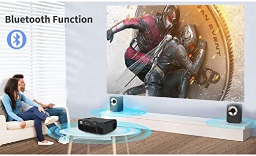 SJYDQ Домашен Проектор Система Видеопроекции Безжичен Проектор за Домашно кино със собствен резолюция Full Hd 1080P